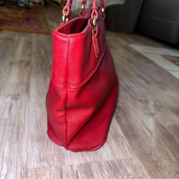 🎒TOMMY HILFIGER RED Tote bag EUC - Picture 5 of 13